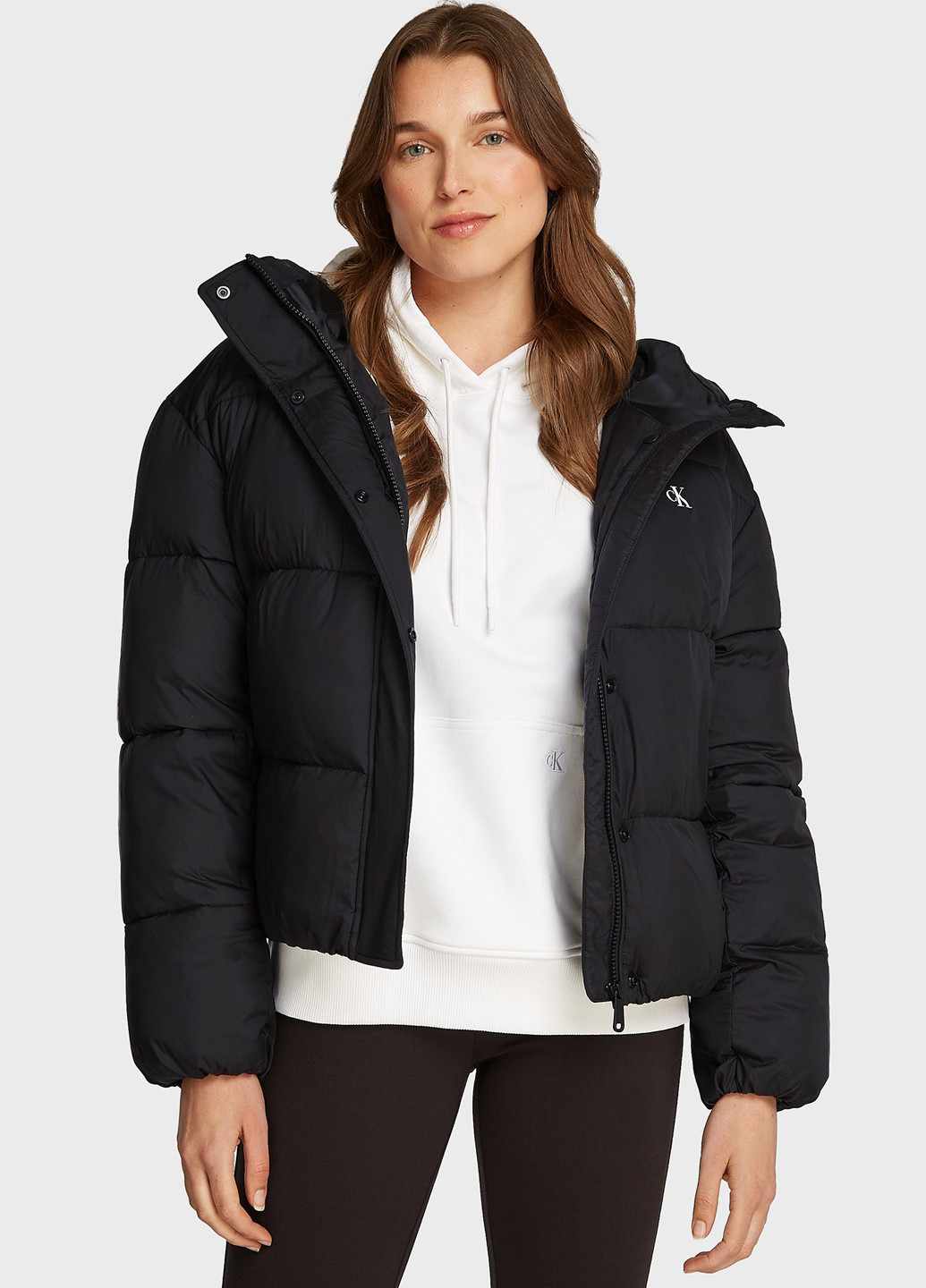 Черная зимняя куртка Calvin Klein Jeans