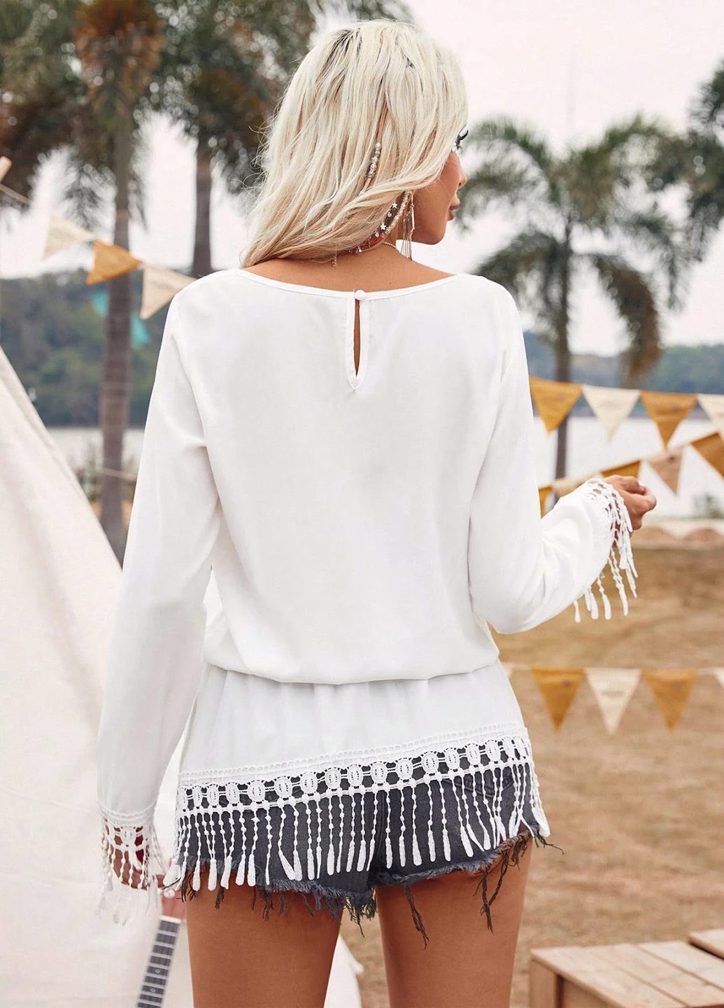 Белая блуза SHEIN