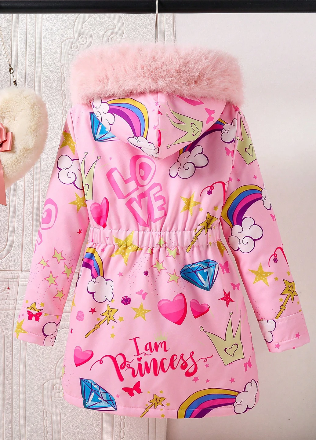 Рожева зимня куртка SHEIN