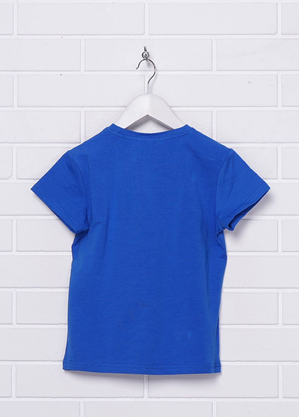 Синяя летняя футболка Yclu