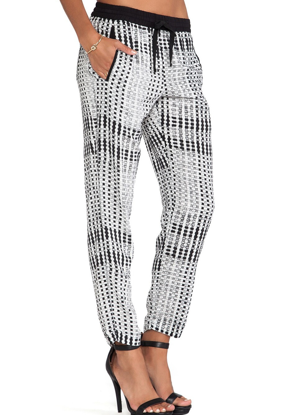 Черно-белые кэжуал летние прямые брюки G-Star