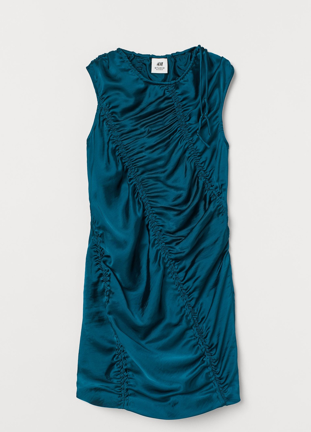 Смарагдова коктейльна сукня H&M Studio однотонна
