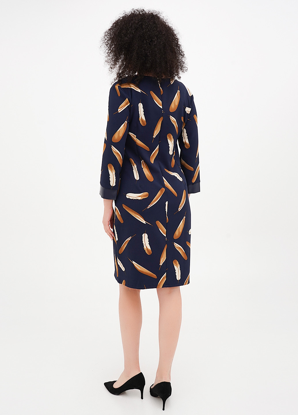 Синее кэжуал платье а-силуэт Imperial с рисунком