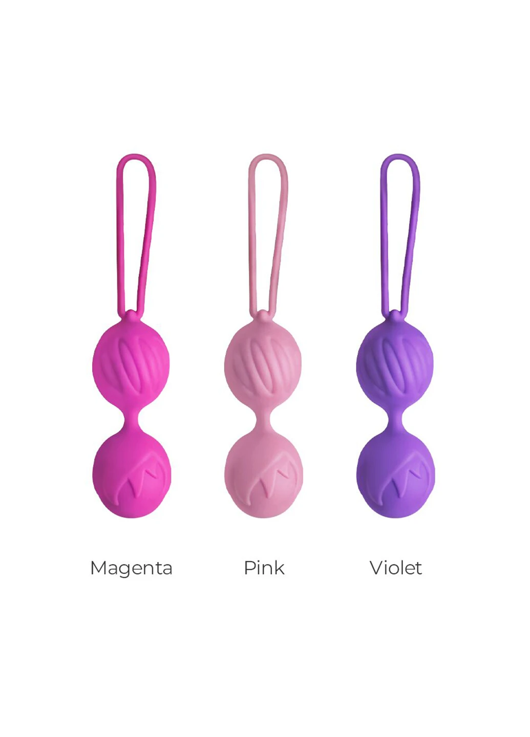 Вагінальні кульки Geisha Lastic Balls Mini Violet (S), діаметр 3,4см, вага 85гр Adrien Lastic (254152113)