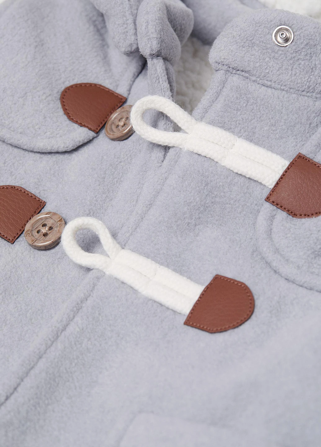 Сіро-голубий Кежуал напівпальто однобортне H&M однотонне