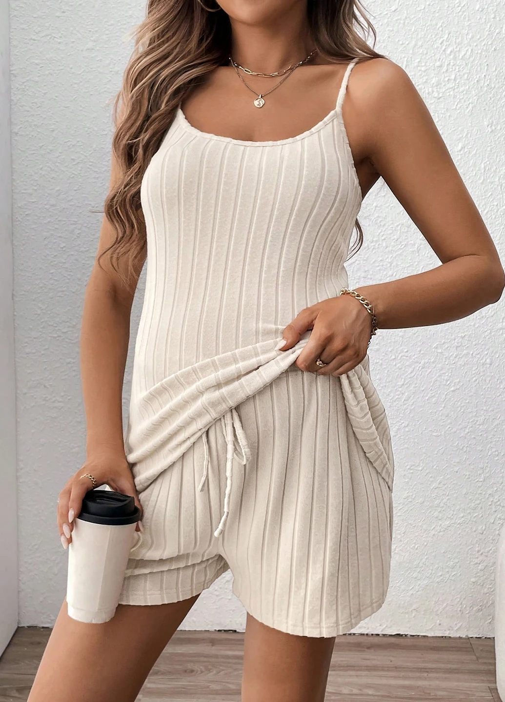 Костюм для вагітних (майка, шорти) SHEIN (316469642)