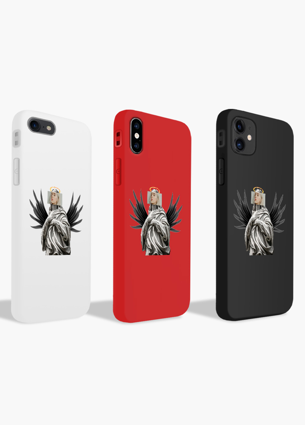 Чехол силиконовый Apple Iphone 11 Pro Max Билли Айлиш Ренессанс (Billie Eilish Renaissance) Белый (9232-1205) MobiPrint (219347373)