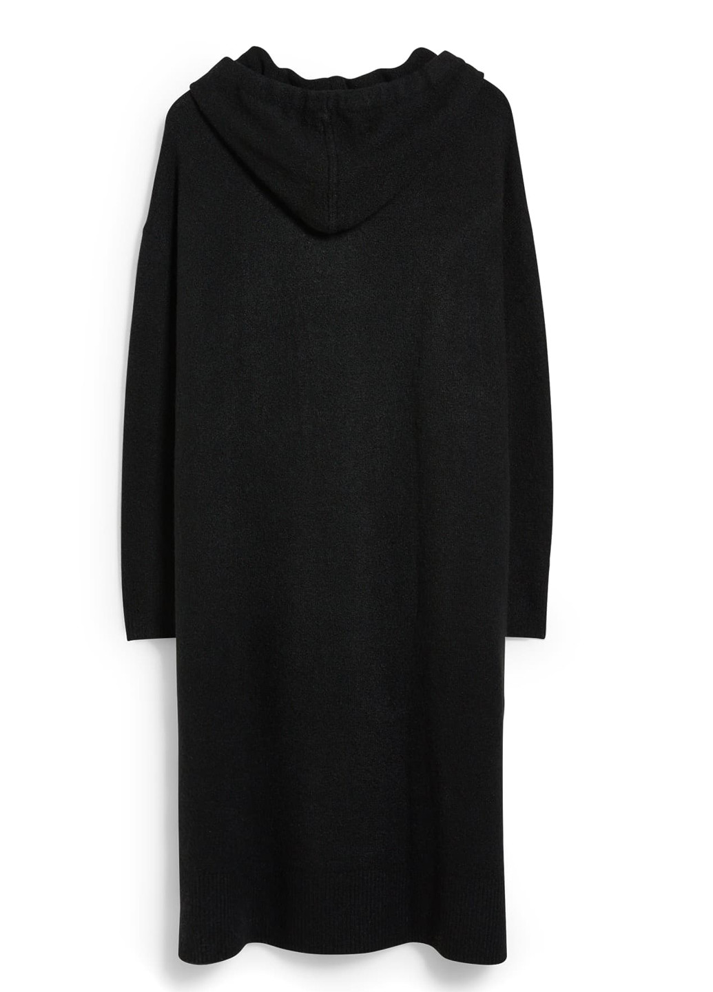 Черное кэжуал платье платье-худи C&A однотонное