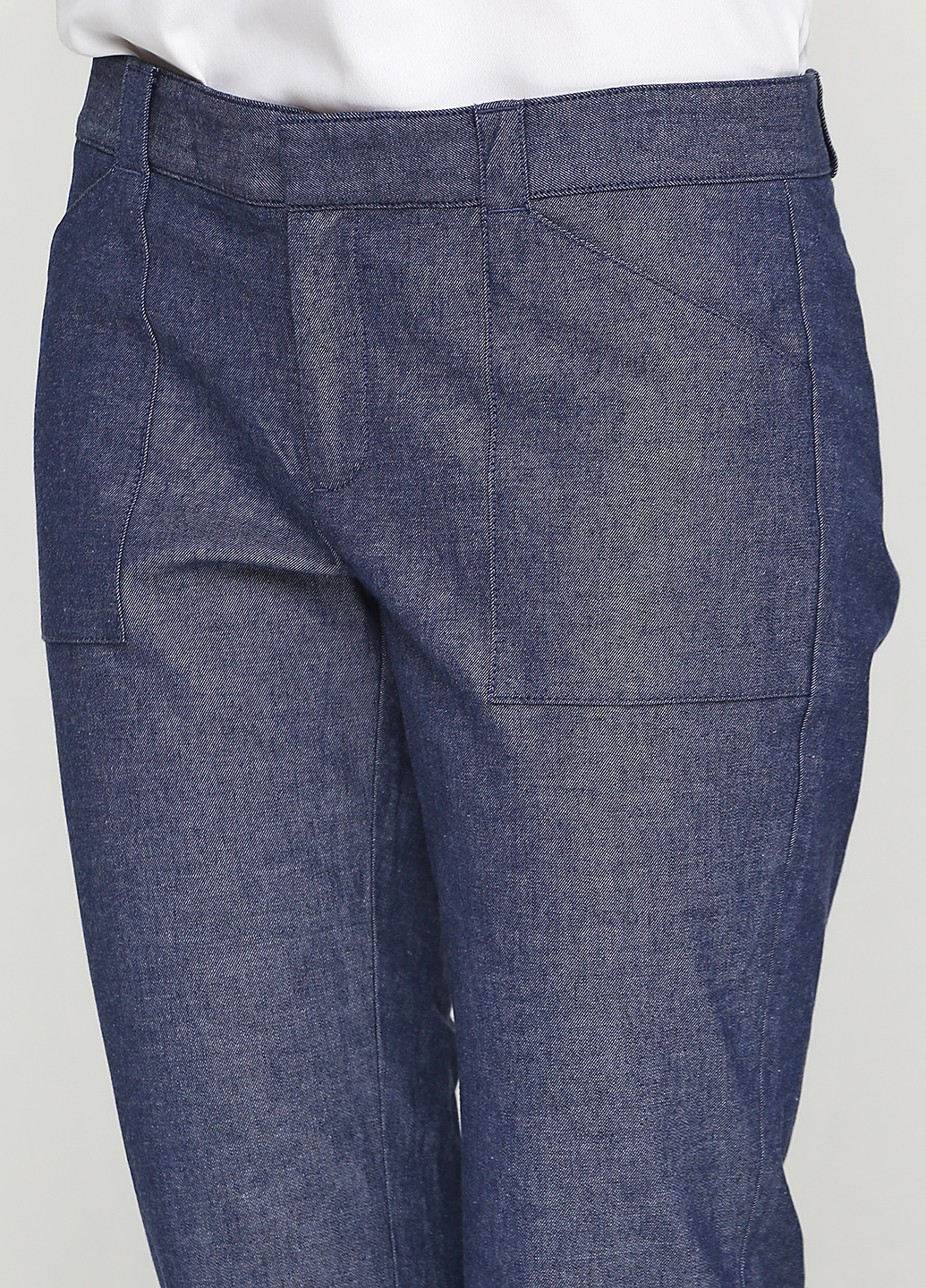 Темно-синие джинсовые демисезонные зауженные брюки Banana Republic