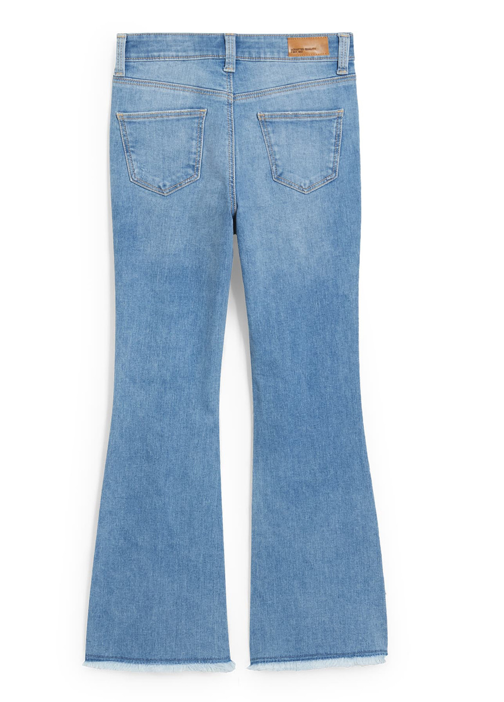 Голубые демисезонные клеш джинсы C&A