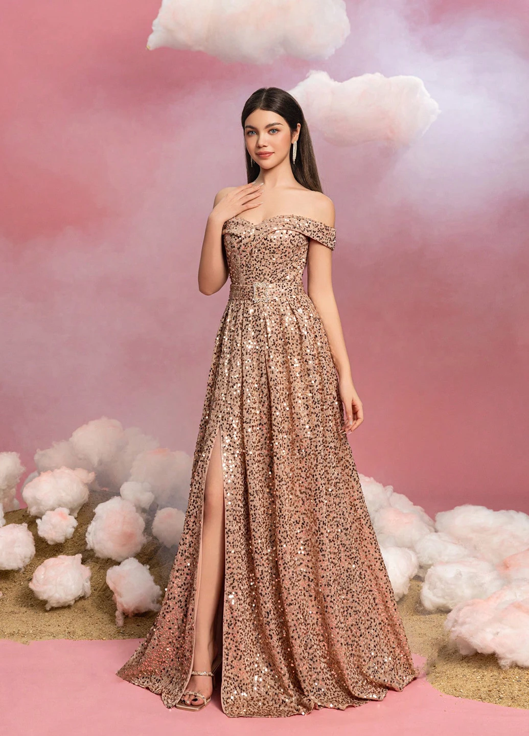 Бежева сукня SHEIN (342068047)