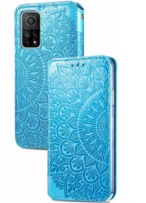 Шкіряний чохол книжка Mandala (PU) для Xiaomi Mi 10T / Mi 10T Pro Синій (is_00000041398_5) Getman (237834596)
