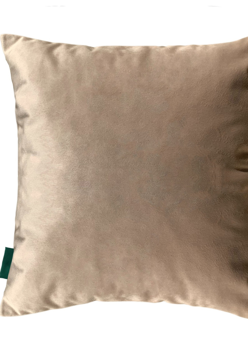 Подушка декоративна зі сріблястими стразами Diamond бежева 40х40 см PAGOTI (256519256)