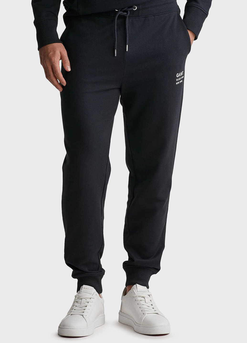 Черные спортивные, кэжуал летние джоггеры брюки Gant