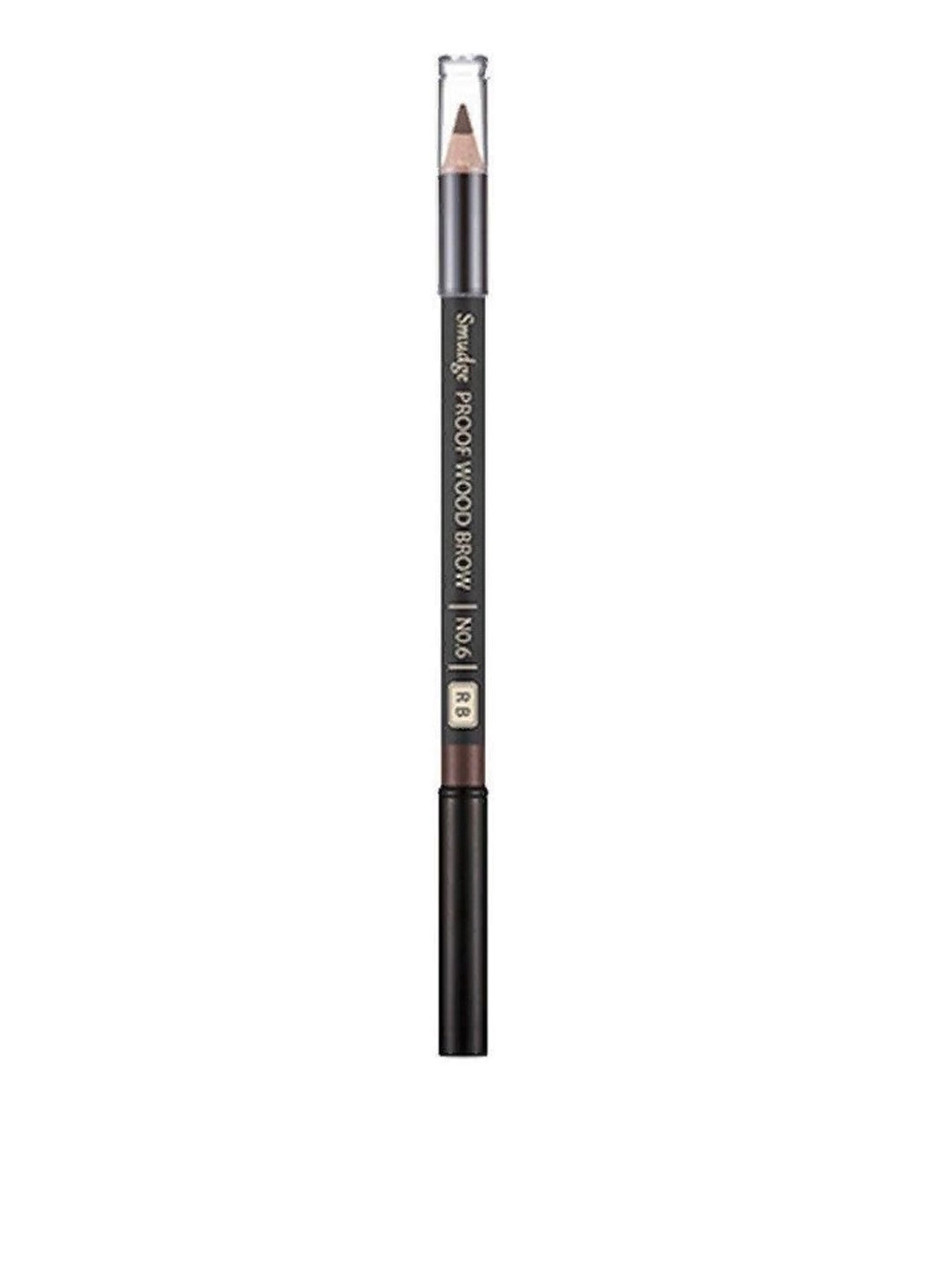 Контурний олівець для брів Smudge Proof Wood Brow No.6 Red Brown, 0.3 г MISSHA (179701316)