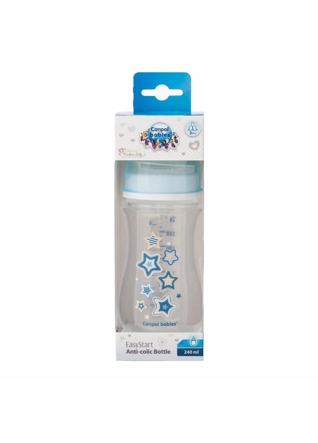 Пляшечка для годування антиколікова EasyStart Newborn baby з широк. 240 мл Canpol Babies (252248905)