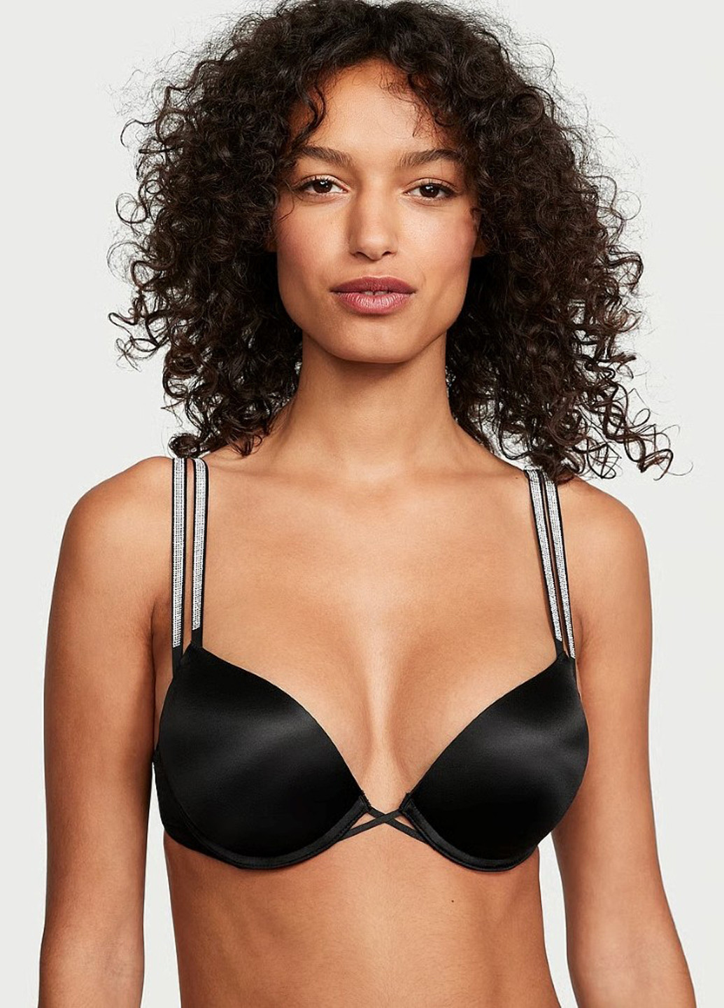 Чорний демісезонний комплект (бюстгайтер, трусики) Victoria's Secret