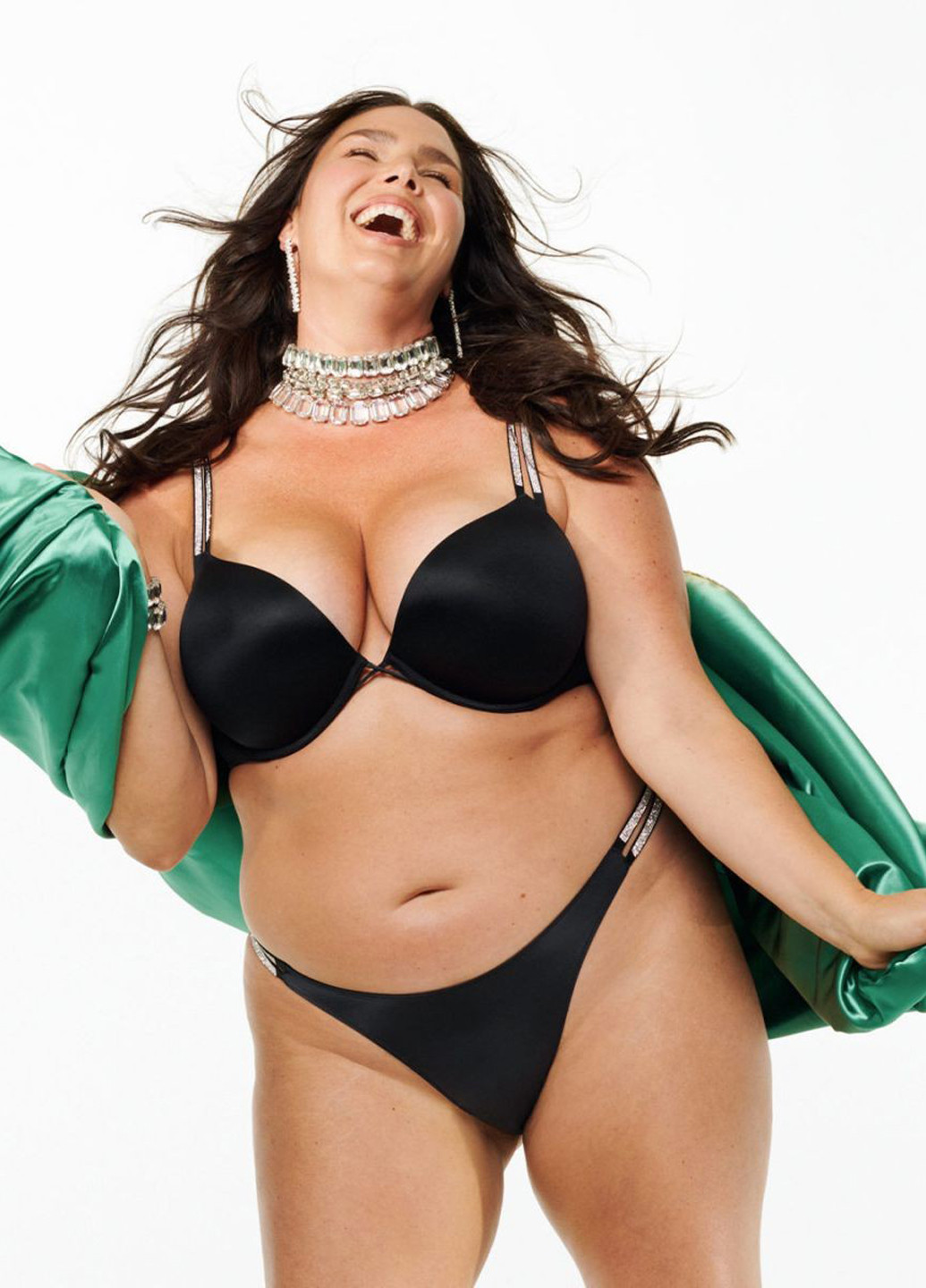 Чорний демісезонний комплект (бюстгайтер, трусики) Victoria's Secret