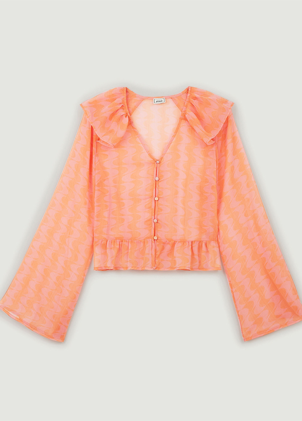 Светло-оранжевая блуза Pimkie