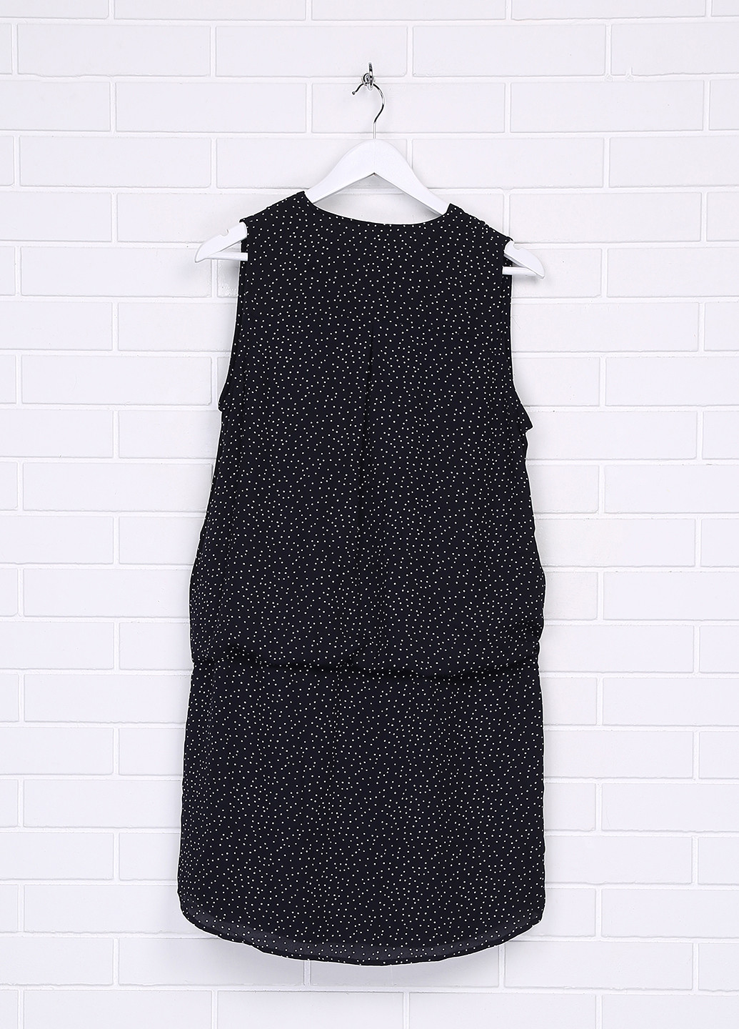 Темно-синее кэжуал платье для кормящих на запах H&M в горошек