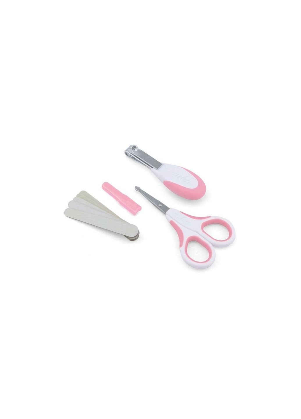 Дитячий набір Ножиці безпечні з аксесуарами 0+ міс. Рожевий (NV1138COOLPINK) Nuvita (254068652)