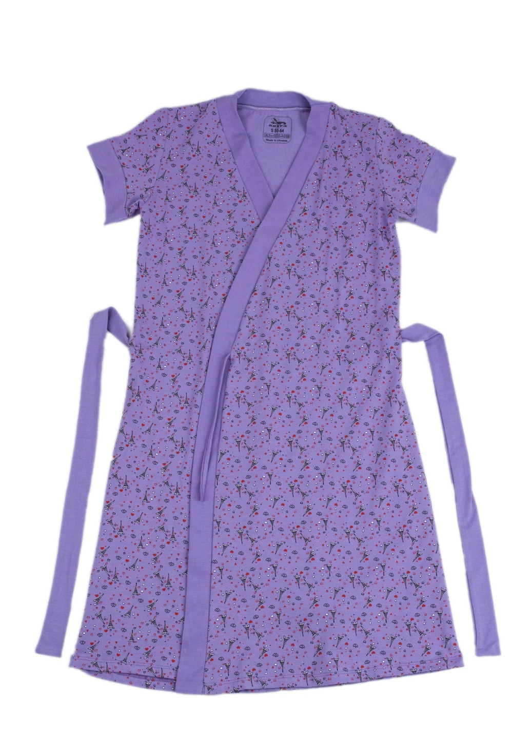 Фіолетова всесезон халат жіночий тов 0368-6 2xl фіолетовий (2000903952831) Kosta