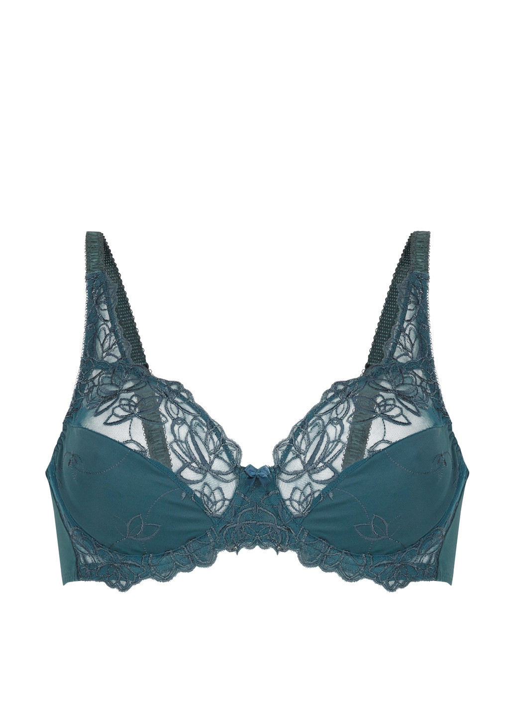 Темно-бирюзовый бюстгальтер Hunkemoller с косточками полиамид