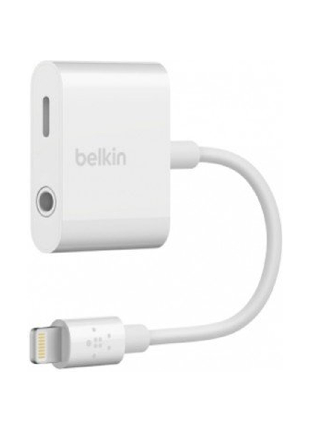 Перехідник Belkin lightning to 3.5 mm audio + power (f8j212btwht) (136463760)