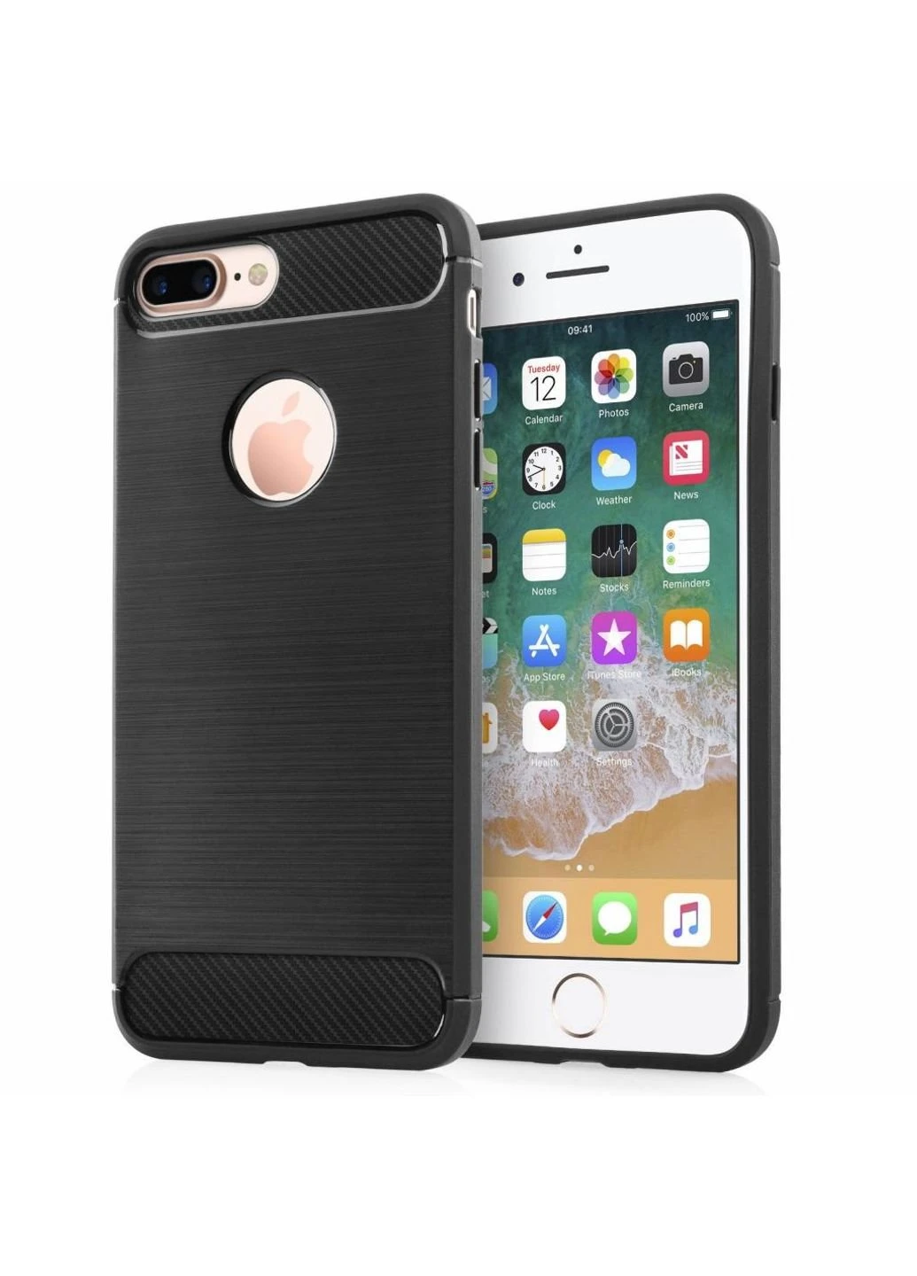 Чохол для мобільного телефону (смартфону) для Apple iPhone 8 Plus Carbon Fiber (Black) Laudtec (LT-AI8PB) BeCover (201493547)