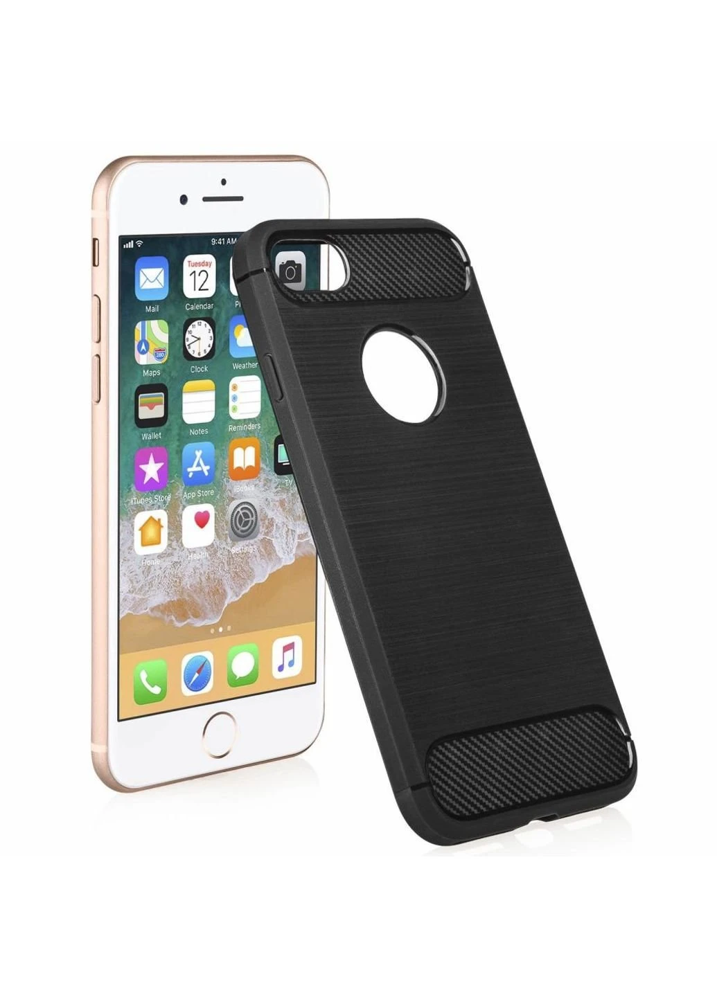 Чохол для мобільного телефону (смартфону) для Apple iPhone 8 Plus Carbon Fiber (Black) Laudtec (LT-AI8PB) BeCover (201493547)