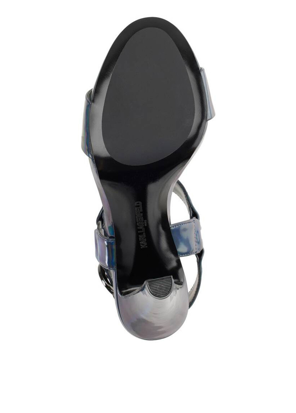 Темно-синие босоножки Karl Lagerfeld с ремешком