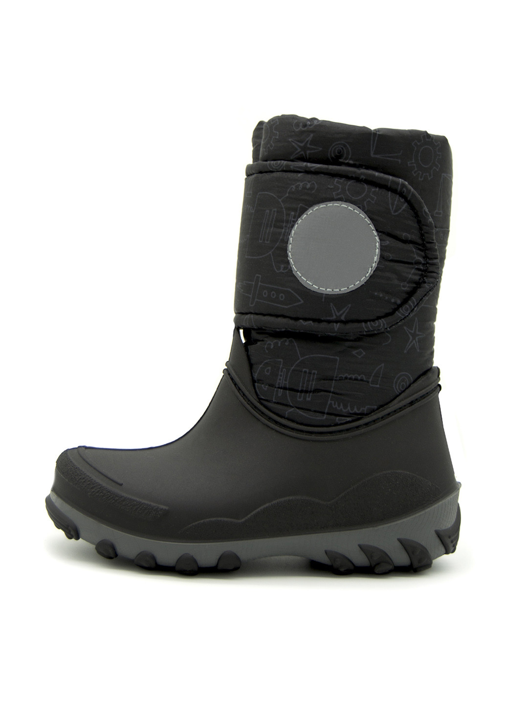 Черные дутики Litma на липучке