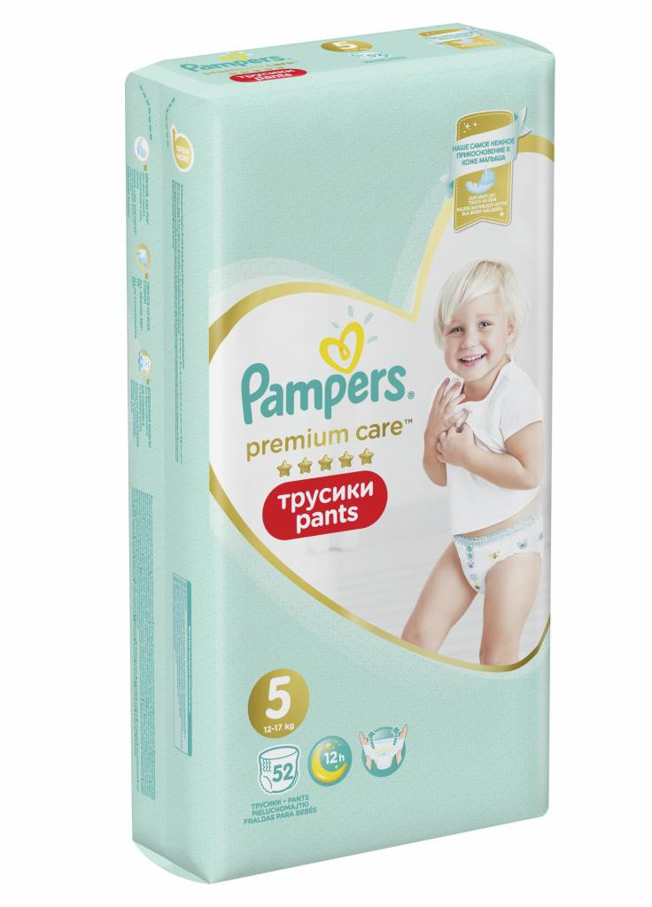 Підгузник Premium Care Pants Junior Розмір 5 (12-17 кг), 52 шт (8001090760036) Pampers (207383793)