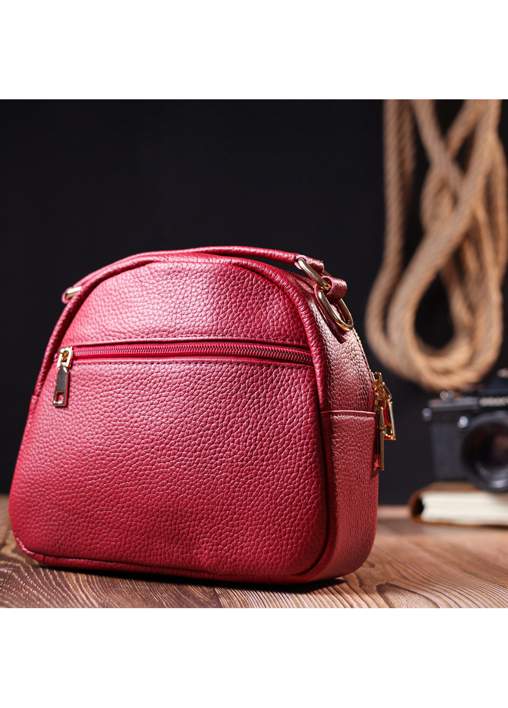 Жіноча шкіряна сумка 20х19х9 см Vintage (255709268)