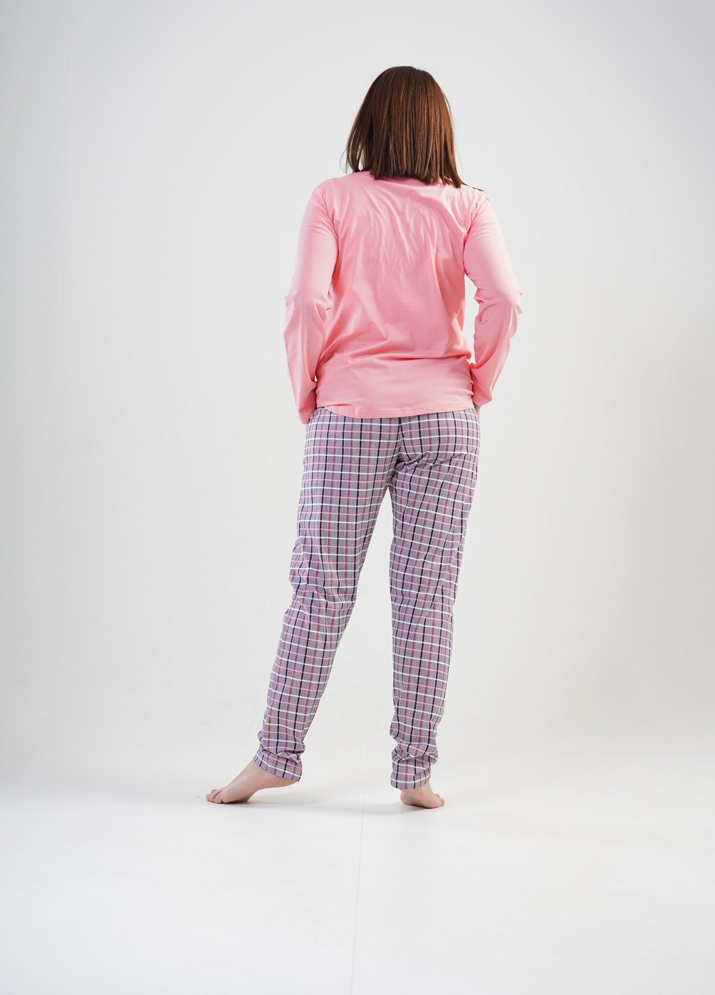 Розовая всесезон комплект (лонгслив, штаны) лонгслив + брюки Vienetta