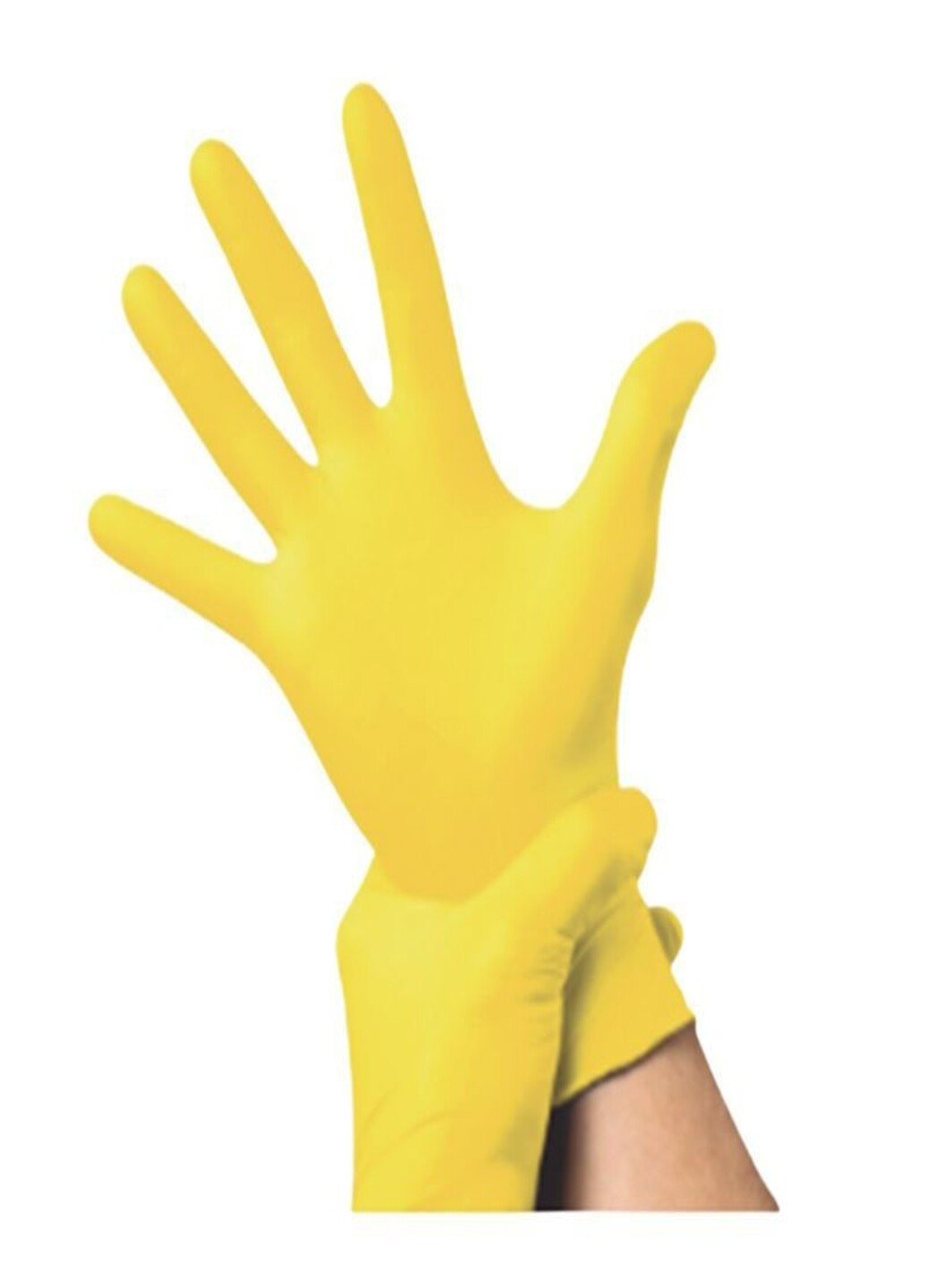 Нітрилові рукавички Yellow без пудри розмір S 100 шт. Жовті (3.8 г) Medicom (254584271)