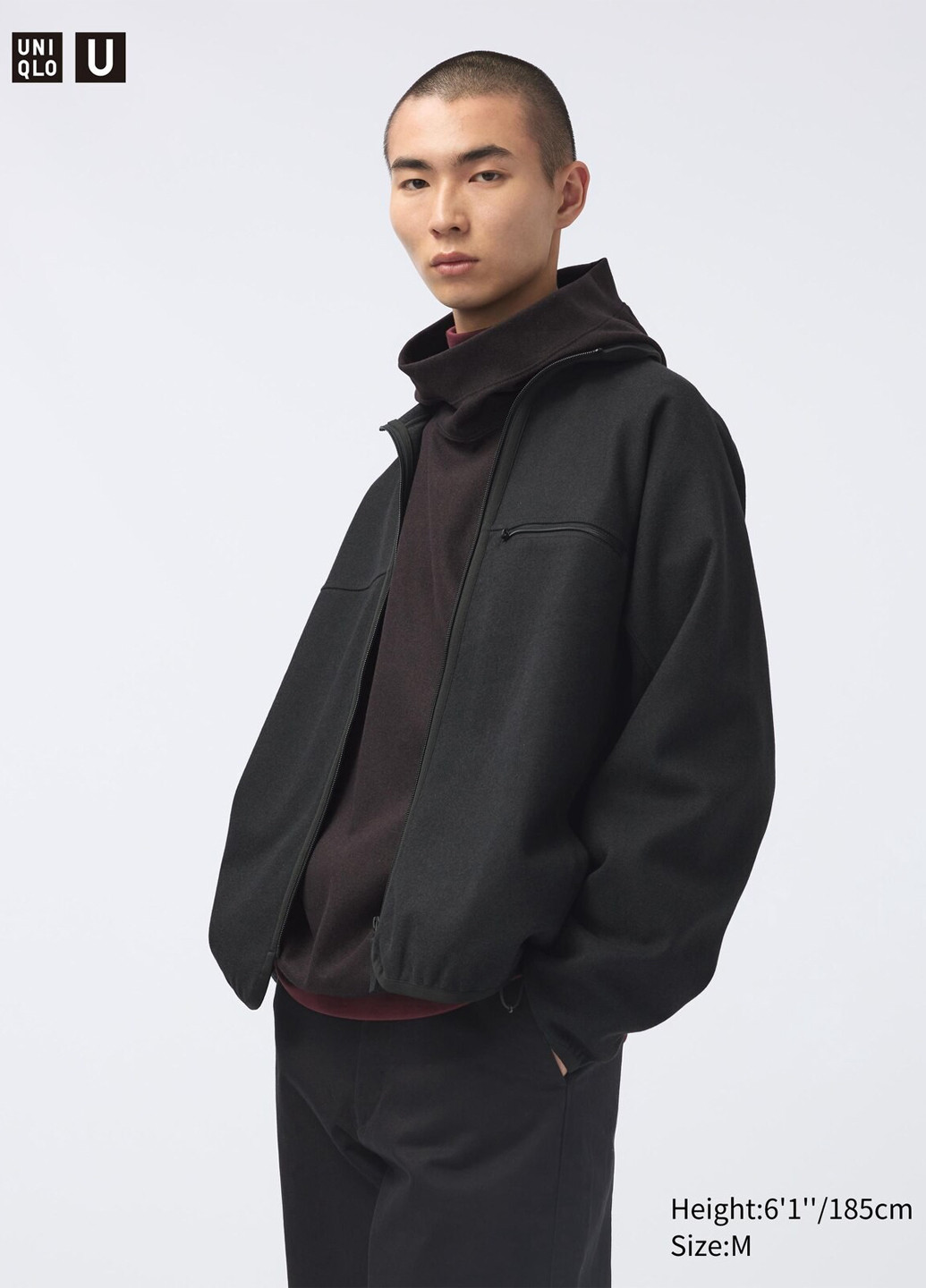 Темно-серая демисезонная куртка Uniqlo