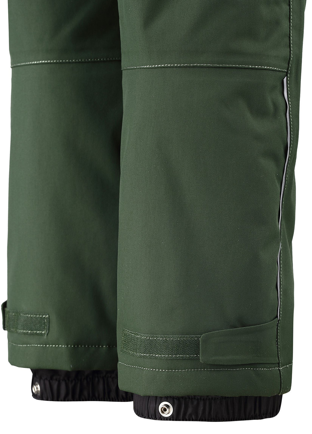 Темно-зеленые кэжуал зимние прямые брюки Reima