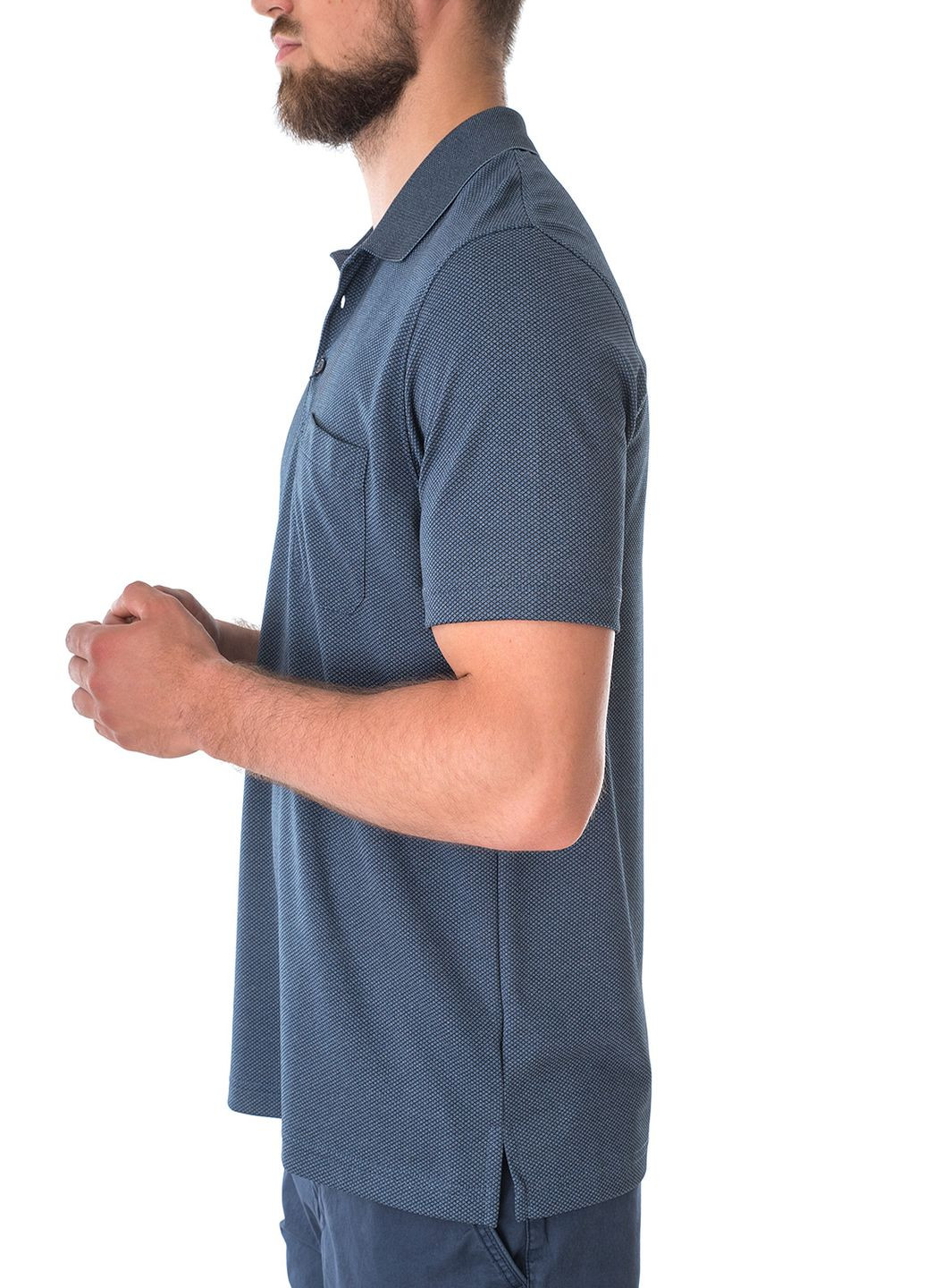 Синяя футболка-поло для мужчин Ragman однотонная