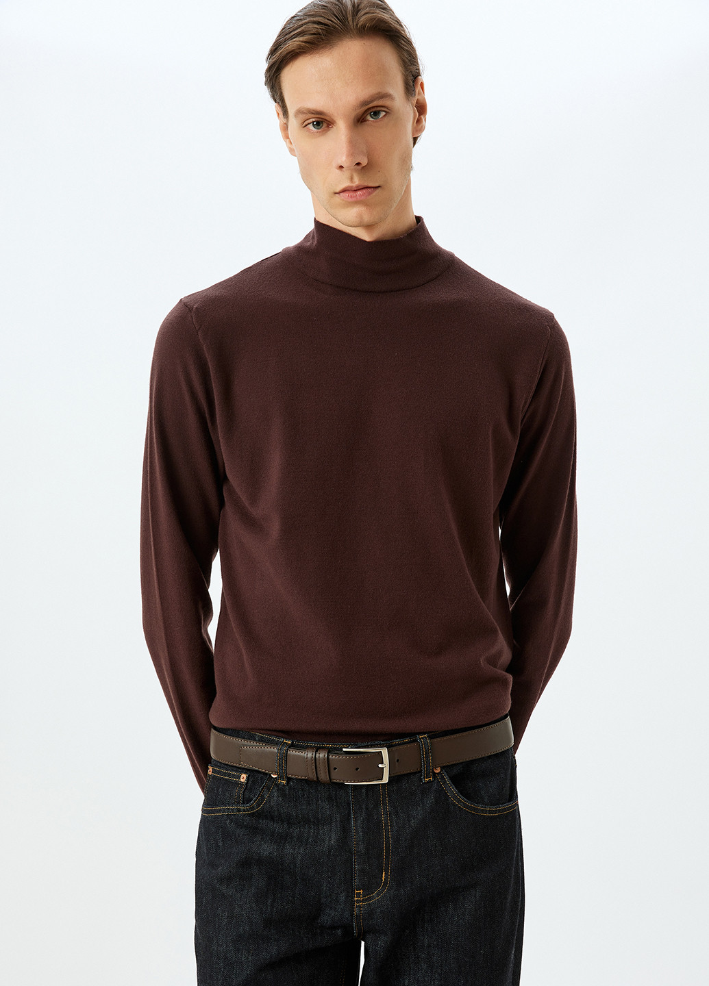 Темно-коричневий демісезонний светр KOTON