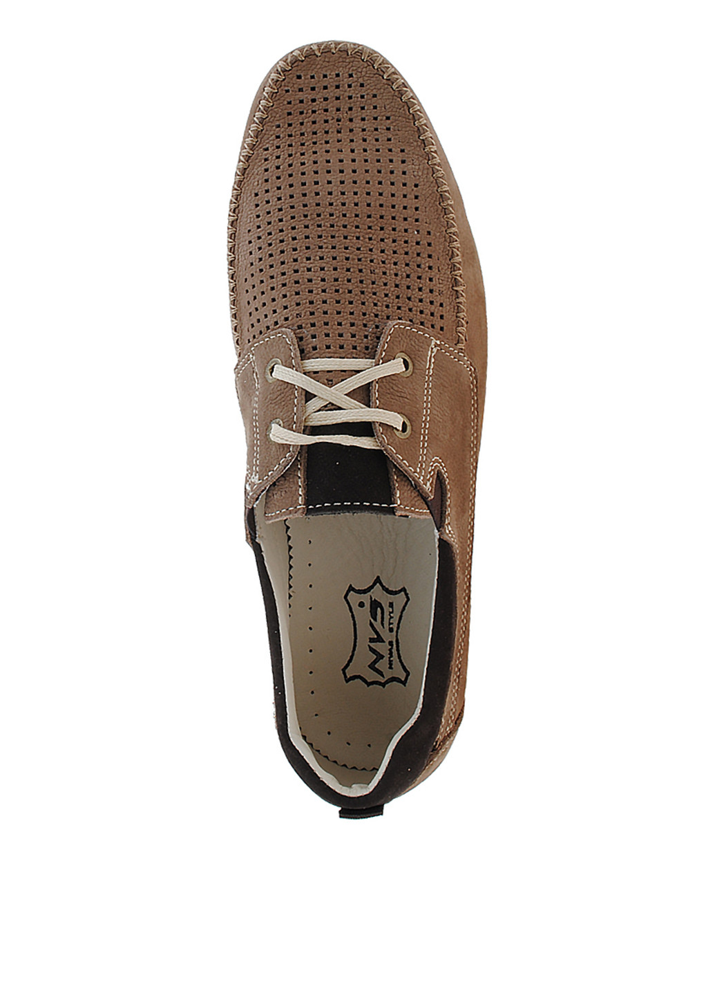 Светло-коричневые кэжуал туфли Nivas на шнурках