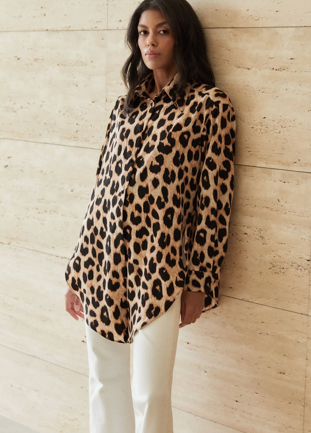 Світло-коричнева блуза Gepur