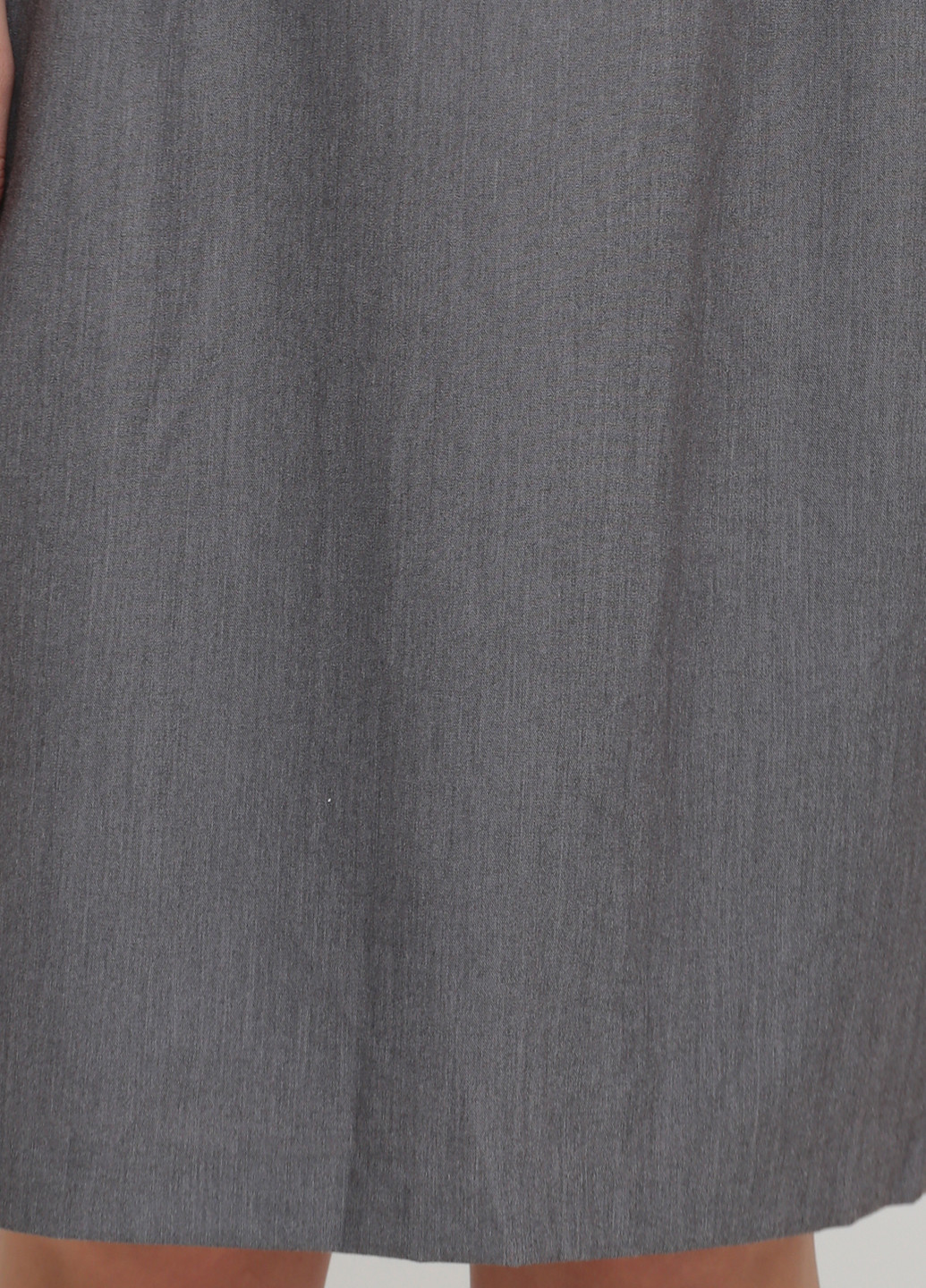 Темно-серое деловое платье футляр Vera Pelle меланжевое