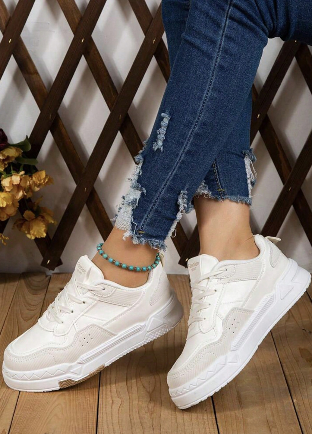 Кросівки SHEIN кремові демісезони (342722036)