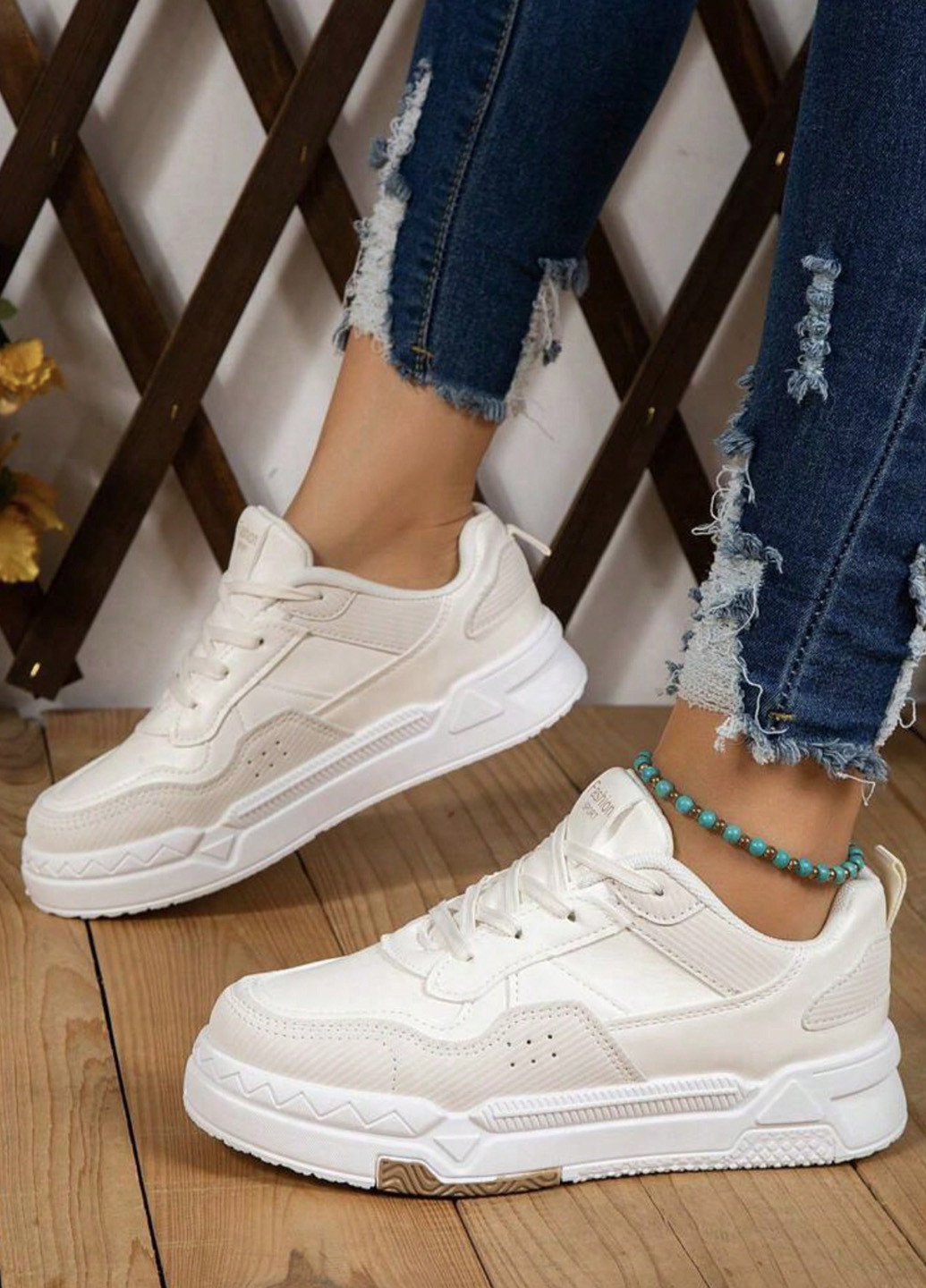 Кросівки SHEIN кремові демісезони (342722036)