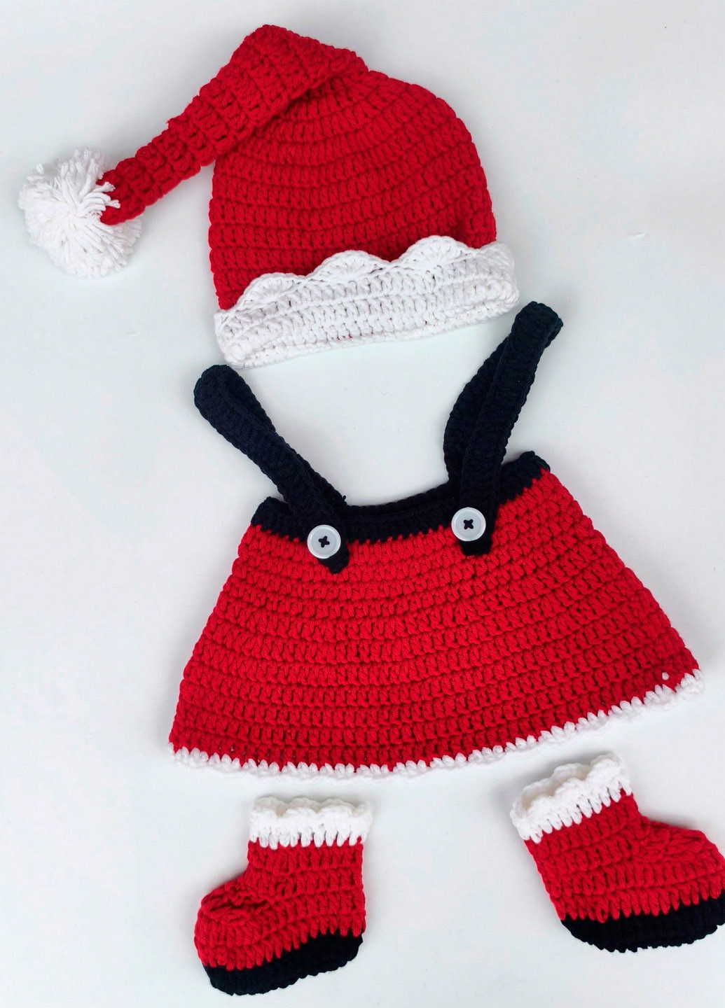 Червоний демісезонний костюм (шапка, сарафан, пінетки) SHEIN