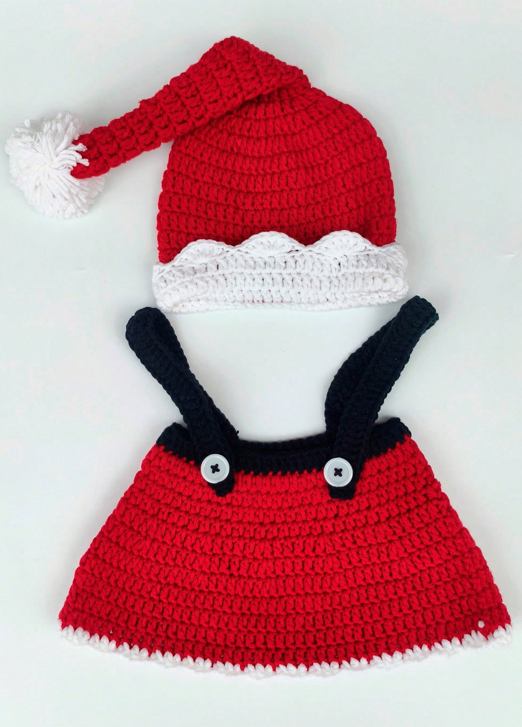 Червоний демісезонний костюм (шапка, сарафан, пінетки) SHEIN