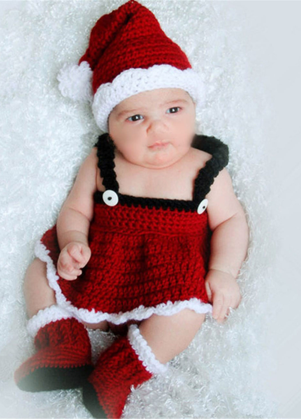 Червоний демісезонний костюм (шапка, сарафан, пінетки) SHEIN