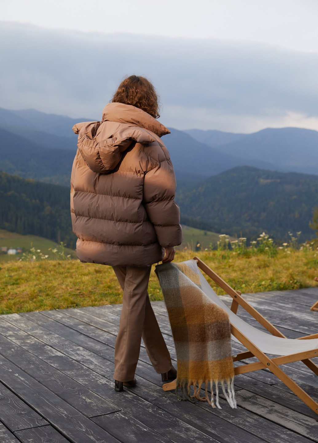 Кавова зимня куртка Gepur