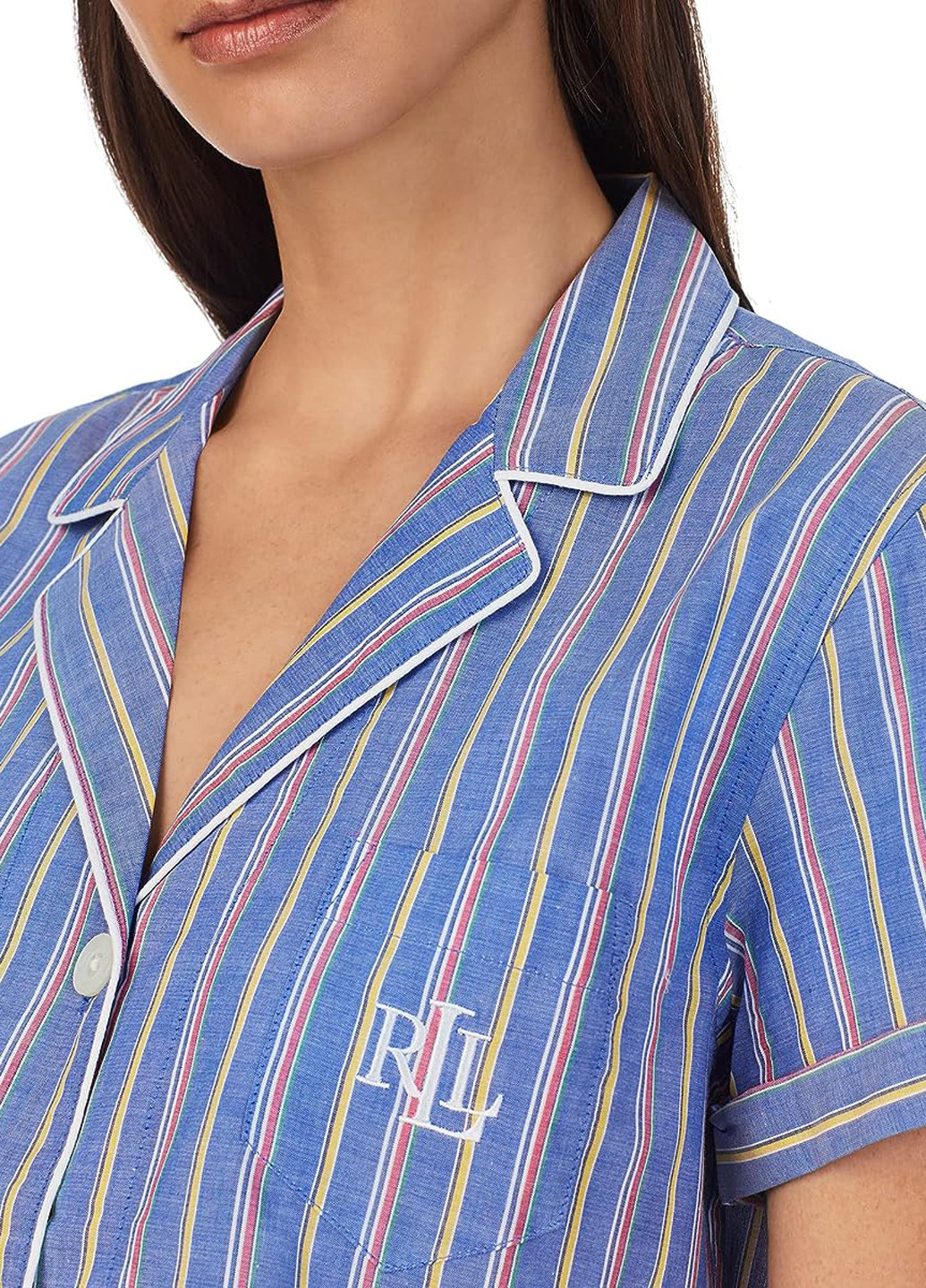 Синя всесезон піжама (сорочка, бриджі) сорочка + бриджі Ralph Lauren